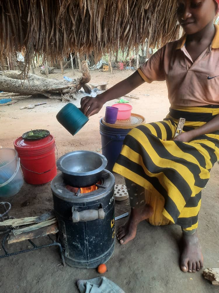 Clean cooking stove in household